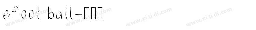 efoot ball字体转换